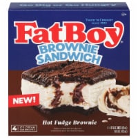Fat Boy® Hot Fudge Brownie Ice Cream Sandwich Perspective: Main