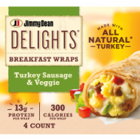 Jimmy Dean Delights® Turkey Sausage & Veggie Frozen Breakfast Wraps