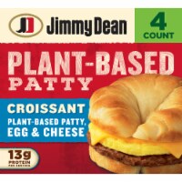 Jimmy Dean® Plant-Based Patty, Egg & Cheese Croissant Sandwiches