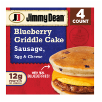 Jimmy Dean® Blueberry Griddle Cake Sausage Egg and Cheese Sandwiches Perspective: Main