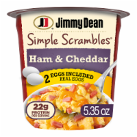 Jimmy Dean Simple Scrambles Ham and Cheddar Cheese Perspective: Main