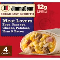 Jimmy Dean® Meat Lovers Frozen Breakfast Burritos