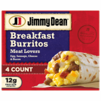 Jimmy Dean® Meat Lovers Frozen Breakfast Burritos