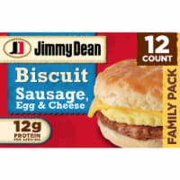 Jimmy Dean® Sausage Egg & Cheese Frozen Biscuit Sandwiches Perspective: Main