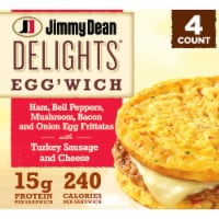 Jimmy Dean Delights® Ham Peppers Mushroom Egg'wich Perspective: Main