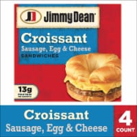 Jimmy Dean® Sausage Egg & Cheese Croissant Frozen Breakfast Sandwiches