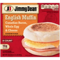 Jimmy Dean® Frozen Canadian Bacon Whole Cracked Egg & Cheese English Muffin Sandwiches Perspective: Main
