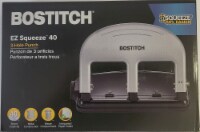 Bostitch® EZ Squeeze™ 40 3-Hole Punch Tool - Silver Perspective: Main