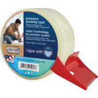 IPG 1.88 In. X 60.1 Yd. Premium Clear Packing Tape with Dispenser PSD50