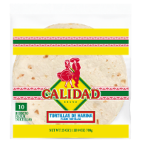 Calidad Burrito Size Flour Tortillas Perspective: Main