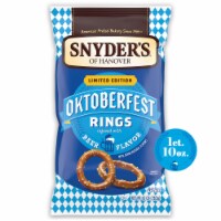Snyder's of Hanover Pretzels Oktoberfest Pretzel Rings Infused with Beer Flavor