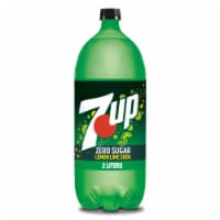 7UP® Lemon Lime Zero Sugar Soda Bottle