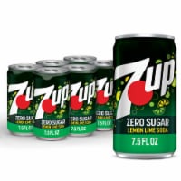 7UP® Lemon Lime Zero Sugar Soda Mini Cans