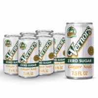 Vernors® Zero Sugar Ginger Soda Mini Cans Perspective: Main