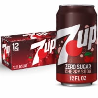 7UP® Cherry Zero Sugar Soda Cans