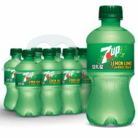7UP Lemon Lime Caffeine-Free Soda Bottles Perspective: Main