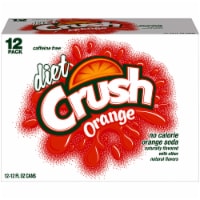 Diet Crush Orange Soda Cans Perspective: Main