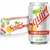 Squirt® Grapefruit Zero Sugar Soda Cans Perspective: Main