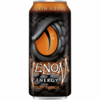 Venom Death Adder Fruit Punch Energy Drink Can Perspective: Main