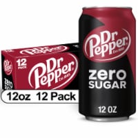 Dr Pepper Zero Sugar Soda Cans
