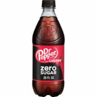 Dr Pepper Cherry Zero Sugar Soda Bottle Perspective: Main