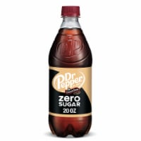 Dr Pepper and Cream Zero Sugar Soda Bottle Perspective: Main