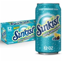 Sunkist® Berry Lemonade Soda Cans Perspective: Main