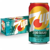 7UP® Tropical Zero Sugar Soda Cans