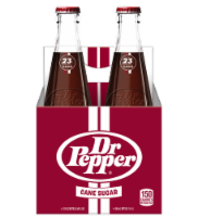 Dr Pepper® Cane Sugar Soda Bottles Perspective: Main