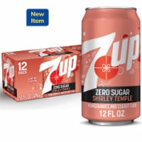 7UP Shirley Temple Zero Sugar Soda Cans Perspective: Main