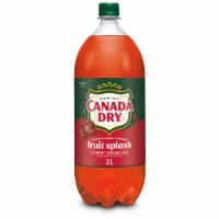 Canada Dry Fruit Splash Cherry Ginger Ale Soda Bottle Perspective: Main
