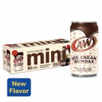 A&W Ice Cream Sundae Caffeine Free Soda Mini Cans Perspective: Main