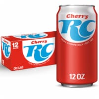 RC® Cola Cherry Soda Cans Perspective: Main