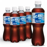 Diet Rite Pure Zero Cola Soda Bottles