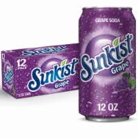 Sunkist Grape Soda Cans Perspective: Main