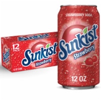 Sunkist Strawberry Soda Cans Perspective: Main