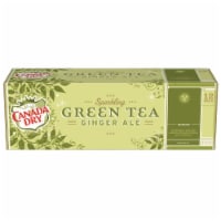 Canada Dry Sparkling Green Tea Ginger Ale Soda Cans Perspective: Main