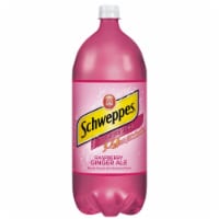 Schweppess® Raspberry Ginger Ale Soda Bottle Perspective: Main