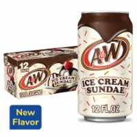 A&W Ice Cream Sundae Caffeine Free Soda Cans Perspective: Main