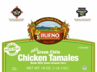 Bueno Hatch Green Chili Chicken Tamales
