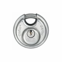 Abus Keyed Padlock, 33/64 in,Round,Silver 24IB/50 KD
