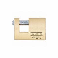 Abus Keyed Padlock, 3/4 in,Rectangle,Gold 82/63 KA