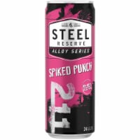 Steel Reserve Alloy Series Spiked Punch Malt Flavored Hard Beverage Single Can Perspective: Main