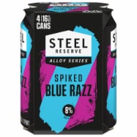 Steel Reserve Alloy Series® Spiked Blue Razz Malt Flavored Hard Beverage Perspective: Main