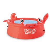 Intex Happy Crab Easy Set Round Inflatable Ring Kiddie Pool