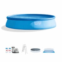 Intex 26175EH 18' x 48 Inflatable Round Outdoor Above Ground Swimming Pool Set