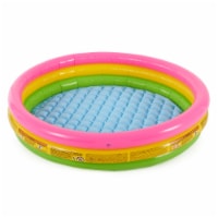 Intex 58 x 13 Inflatable Sunset Glow Colorful Backyard Kids Vinyl Splash Pool Perspective: Main