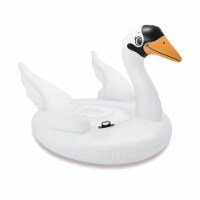 Intex Giant White Mega Swan Inflatable Swimming Pool Toy Float Ride On Kids Raft