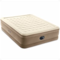 Intex 64427ED Ultra Plush Fiber Tech Airbed Mattress with Built in Pump, Queen
