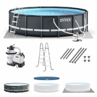 Intex Ultra XTR Frame 14' x 42 Round Above Ground Outdoor Swimming Pool Set